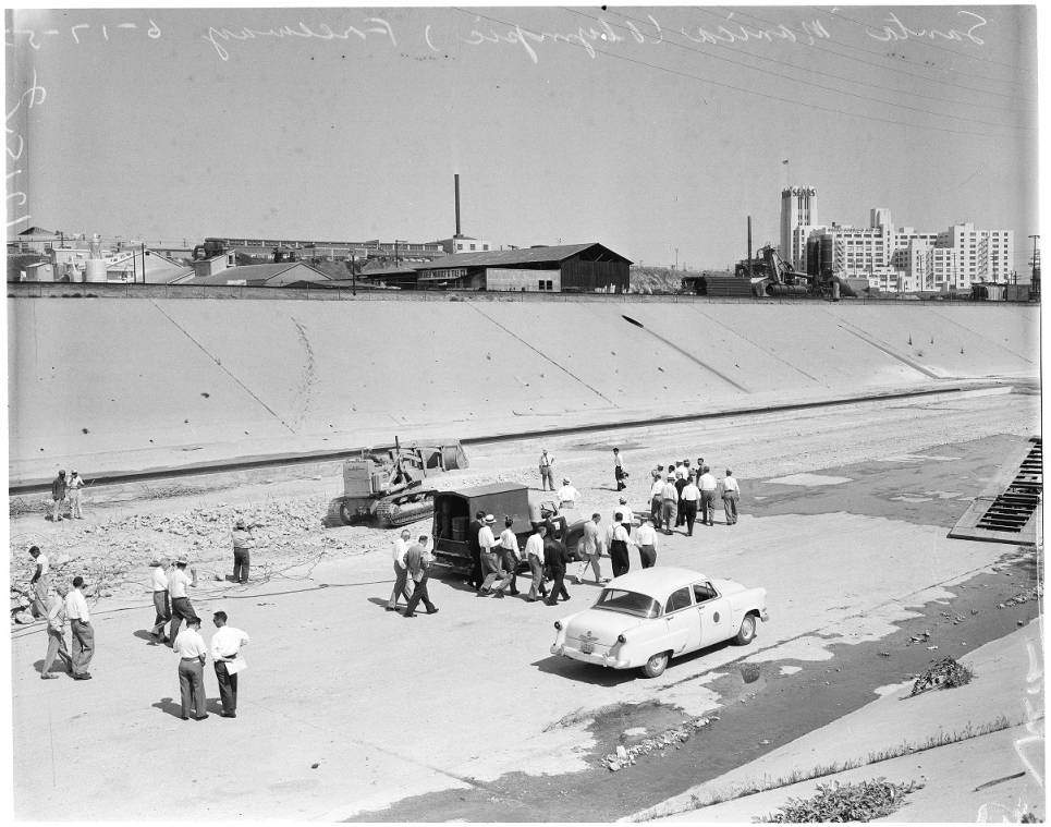 Olympic Santa Monica Freeway Groundbreaking 1957